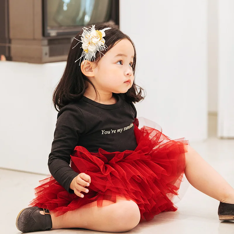Newborn Tutu Infant Red Tutu Skirt Solid Color Tutu Skirts Perfect