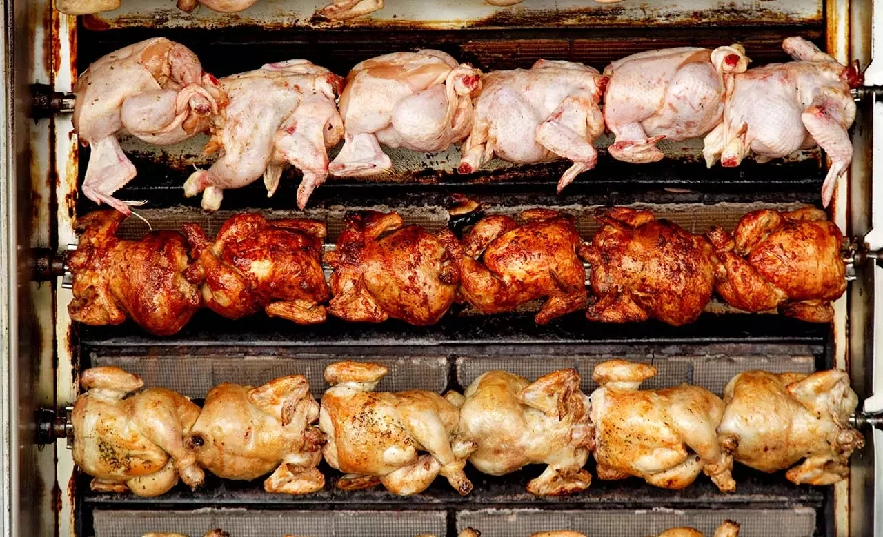 Low Price Chicken Rotisserie Machine Charcoal Bbq Rotiserie Grill