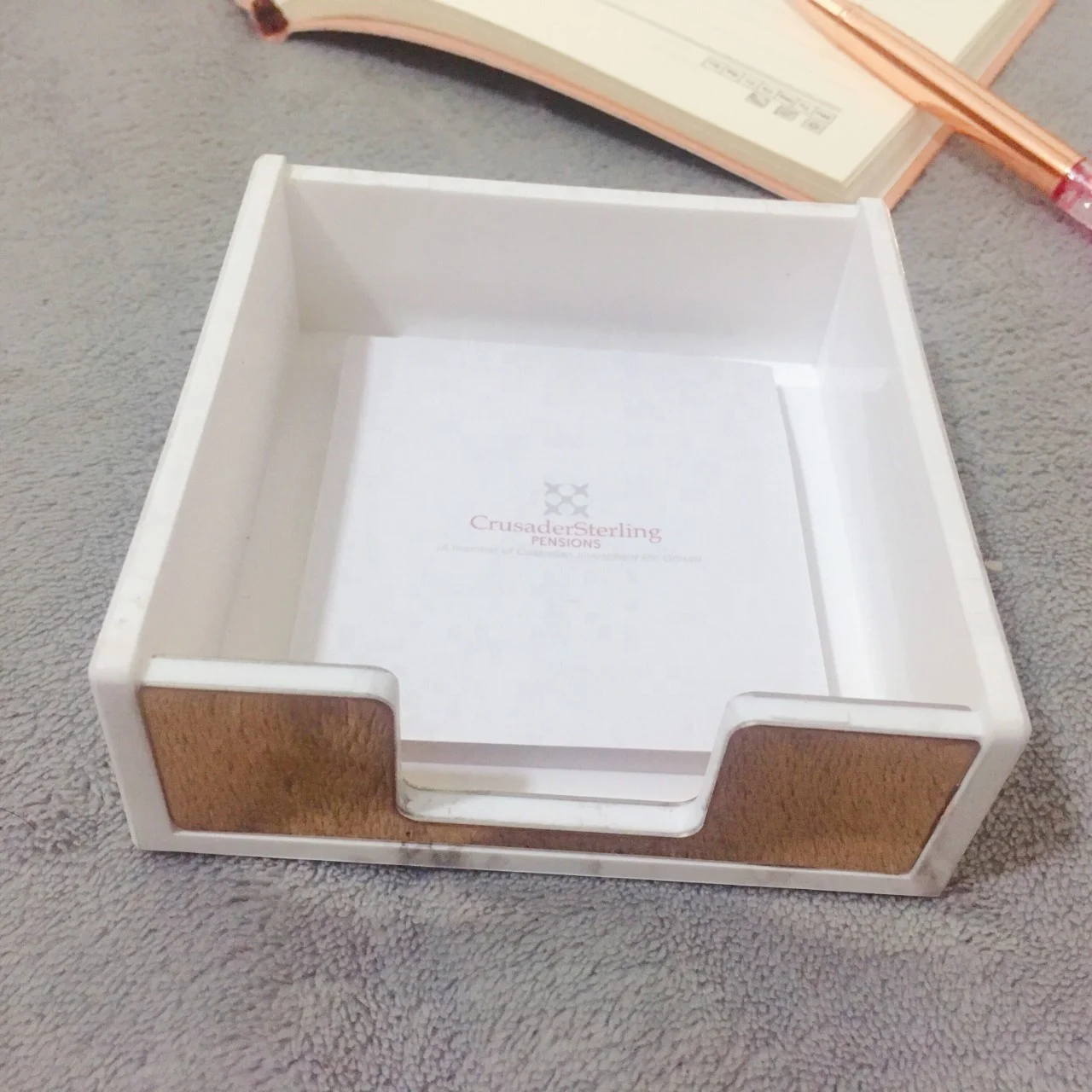 Мраморный Белый акриловый розовый золотой аксессуар для одежды офиса школы дома зажимы держатель заметок липкий