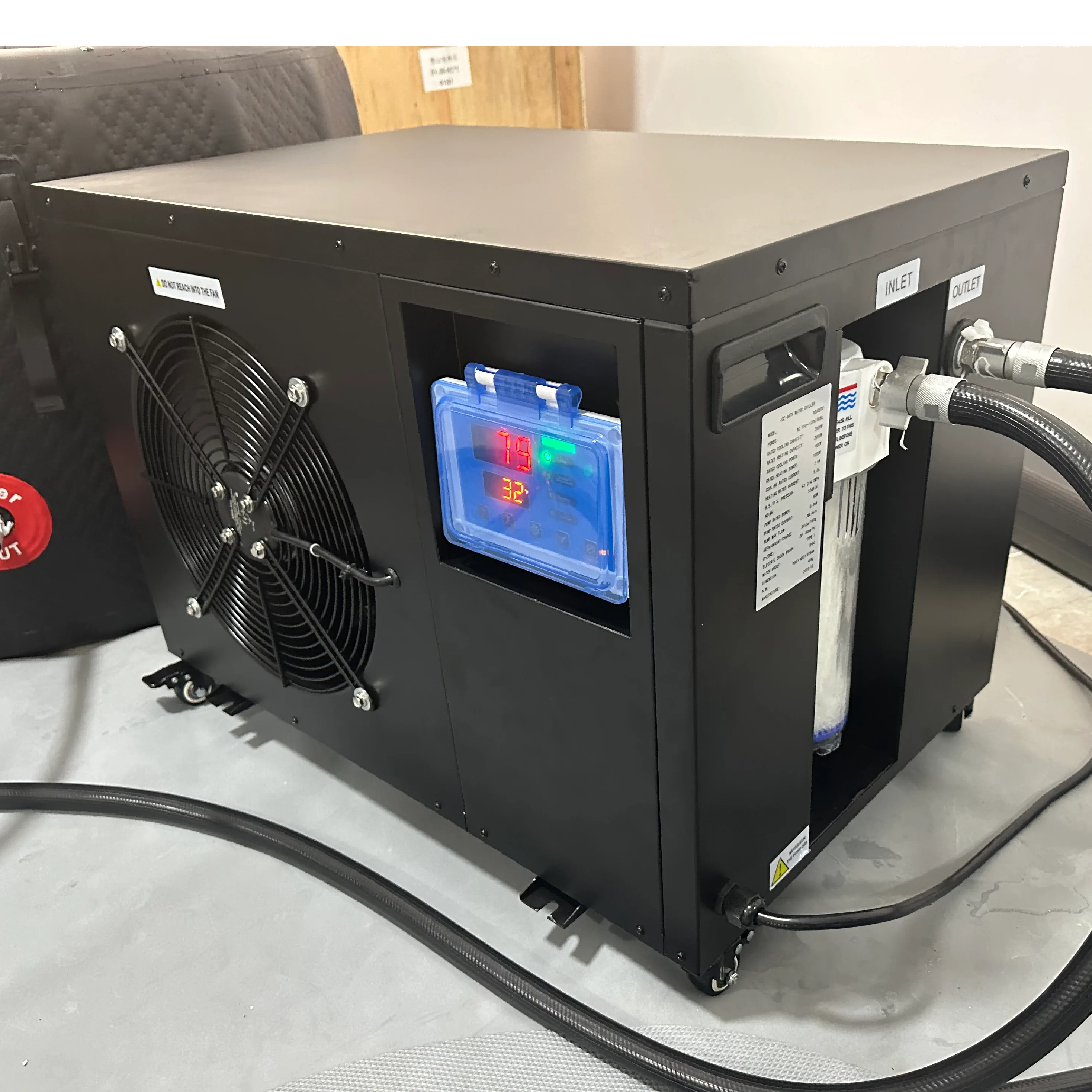 Small Pool Filter 600GPH Cold Plunge Filter, Swimming Pool Filter