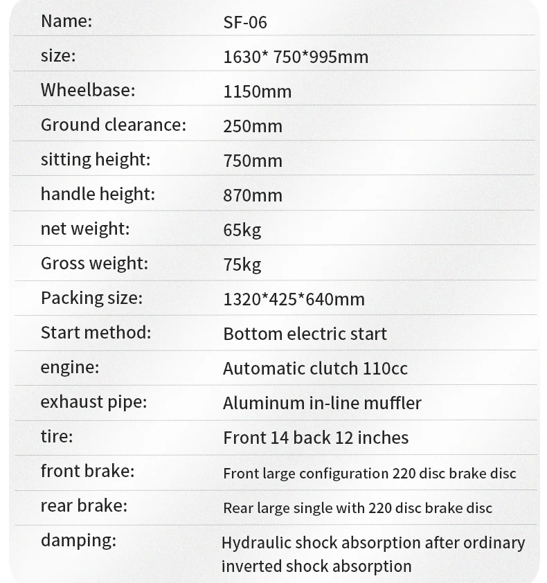 motor pit bike 110cc