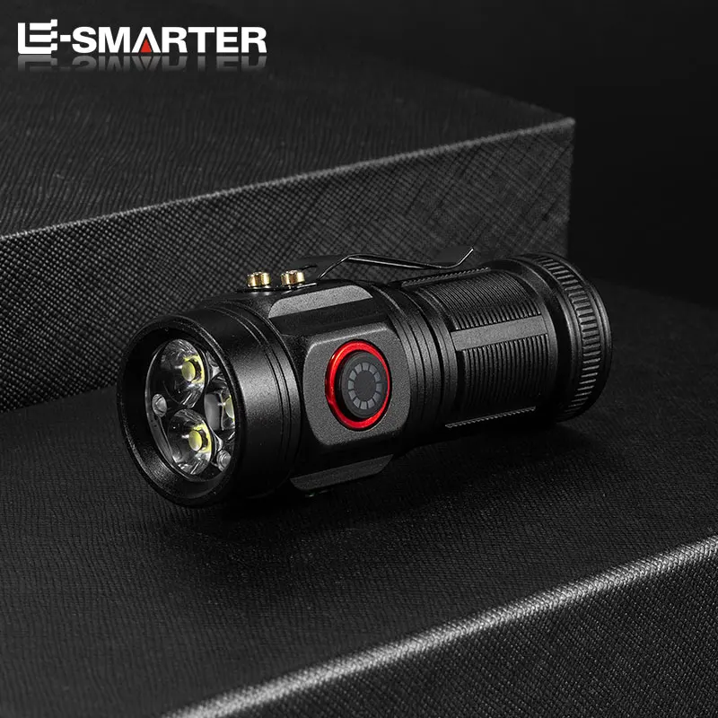 Mini Lampe Torche LED XHP50 – Rechargeable USB C – Batteries 16340/18650 – Sans Marque