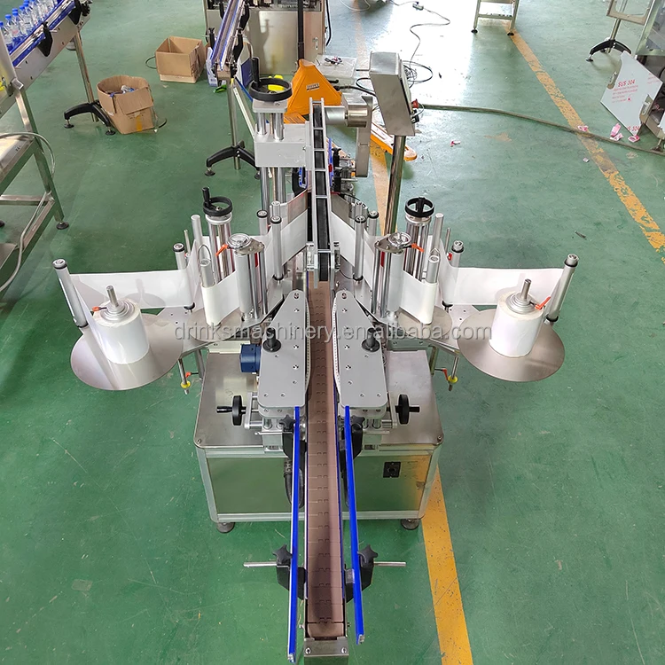 Automatic Stickers Flat Bottle Double Sided Labeling Machine