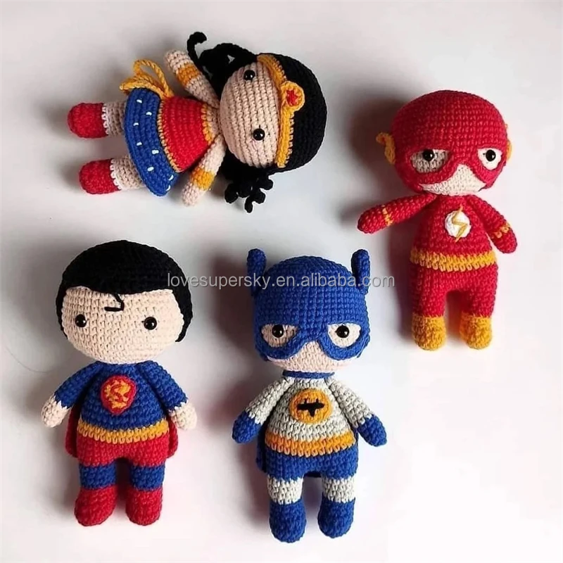 Handmade Crochet Superhero Dolls – Gift for Kids main image 0