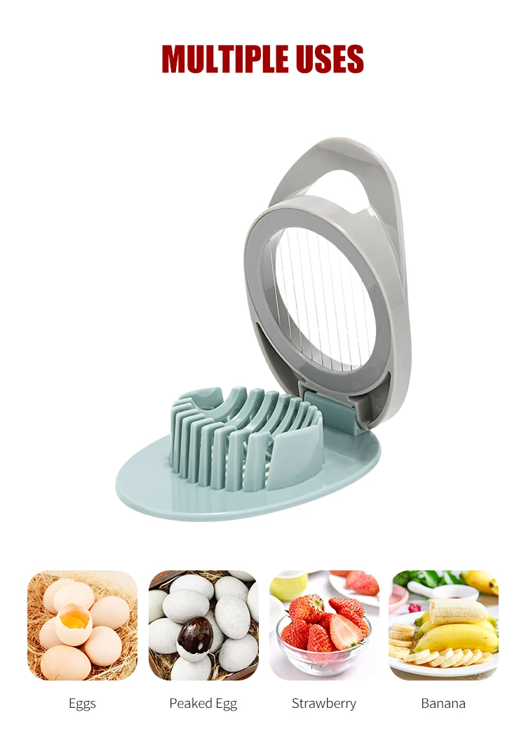 Plastic Egg Cutter Stainless Steel Tangent 304 Egg Slicer Preserved Egg