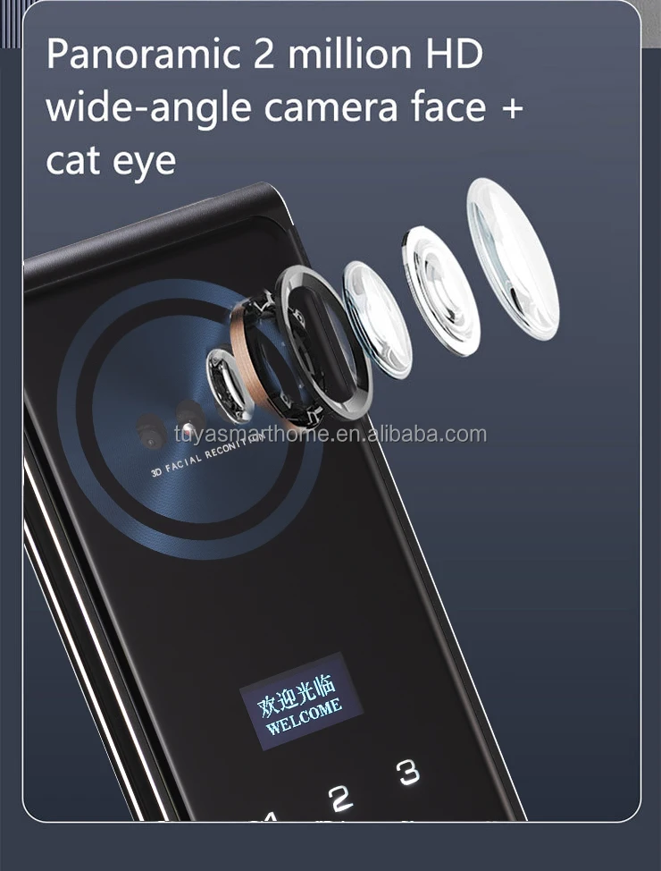 TYSH 3D Face Recognition Smart Door Lock - Secure & Convenient