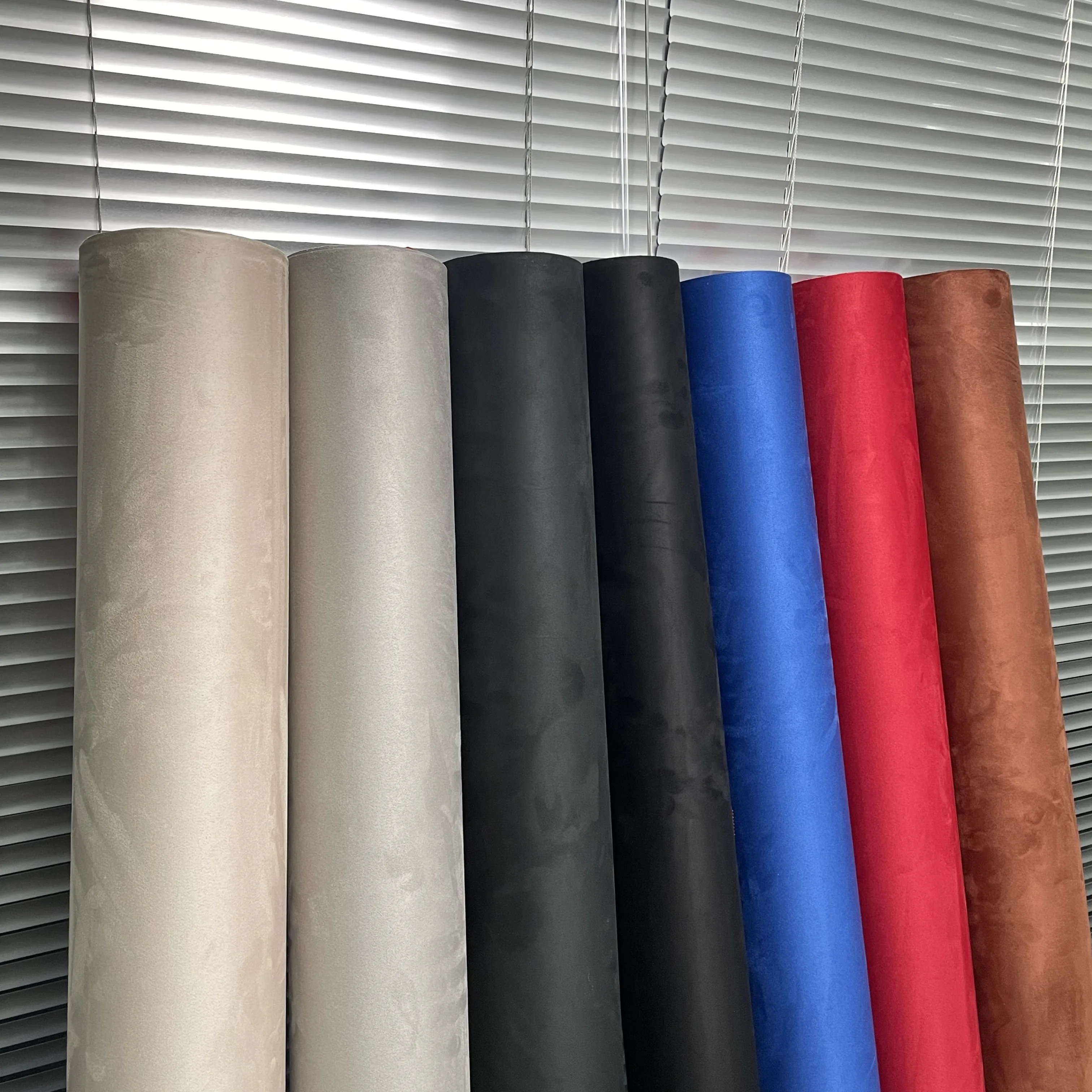 Red Suede Fabric Vinyl Car Dashboard Vinyl Wrap for Automotive Wrap Velvet Fabric Car Vinyl Wrap
