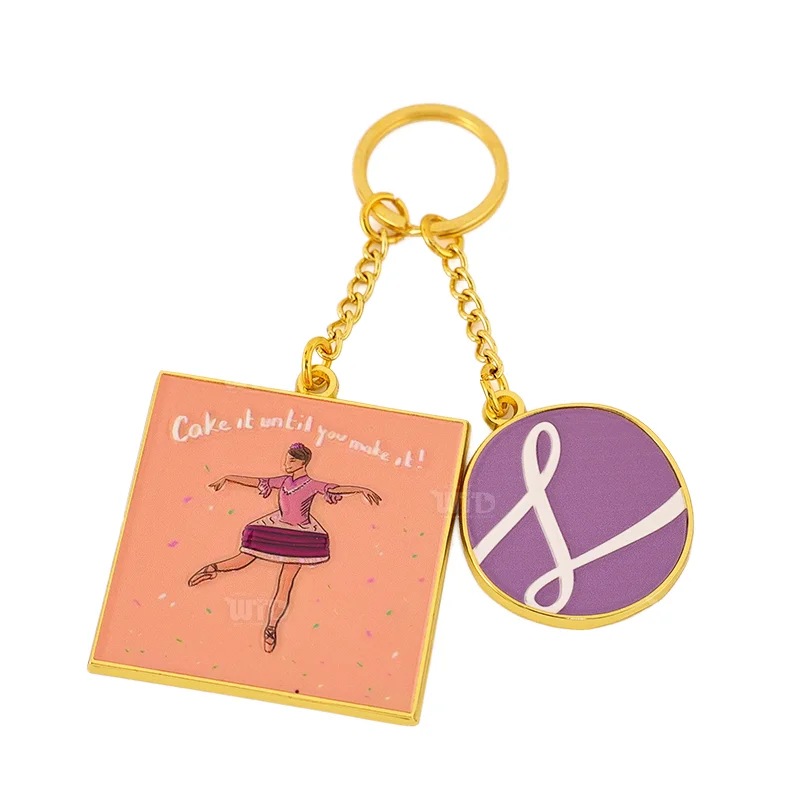 Custom Promotional Gifts Metal Keychain Design Soft Enamel Personalized Souvenirs Keychain Fashion Alloy Luxury Keyring