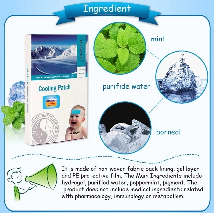 Summer Hot Sale Cold Cooling Patch,Cool Fever Patch Reducing Cooling Gel Pad