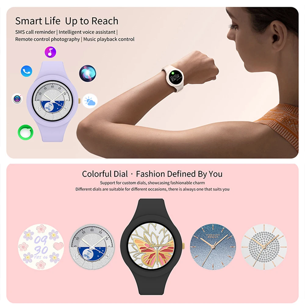 Reloj inteligente ZL92 con monitoreo de frecuencia cardíaca IP67