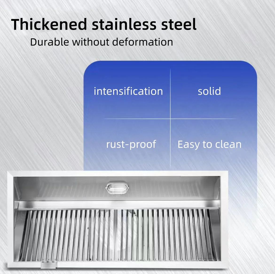 Commercial Kitchen Extractor, Stainless, Steel, Wall - detail 10