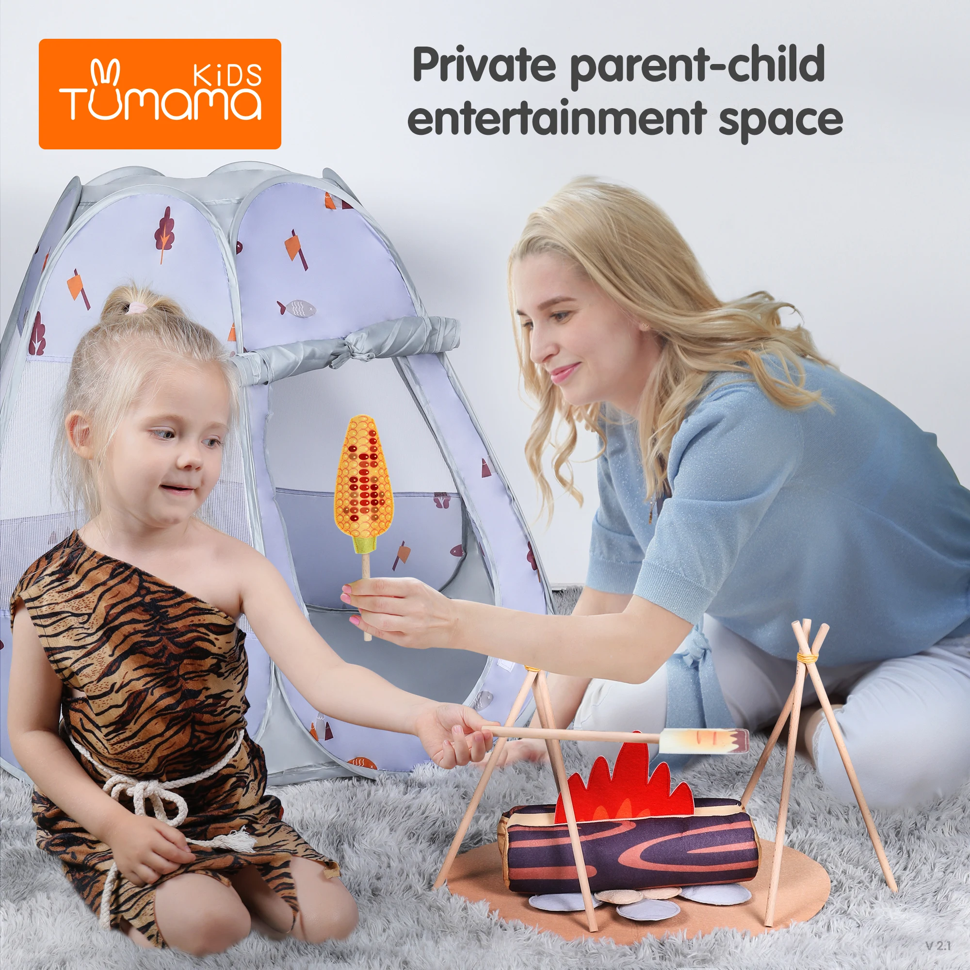 Tumama Kids Camping Set Toys Pretend Play Fun for Children
