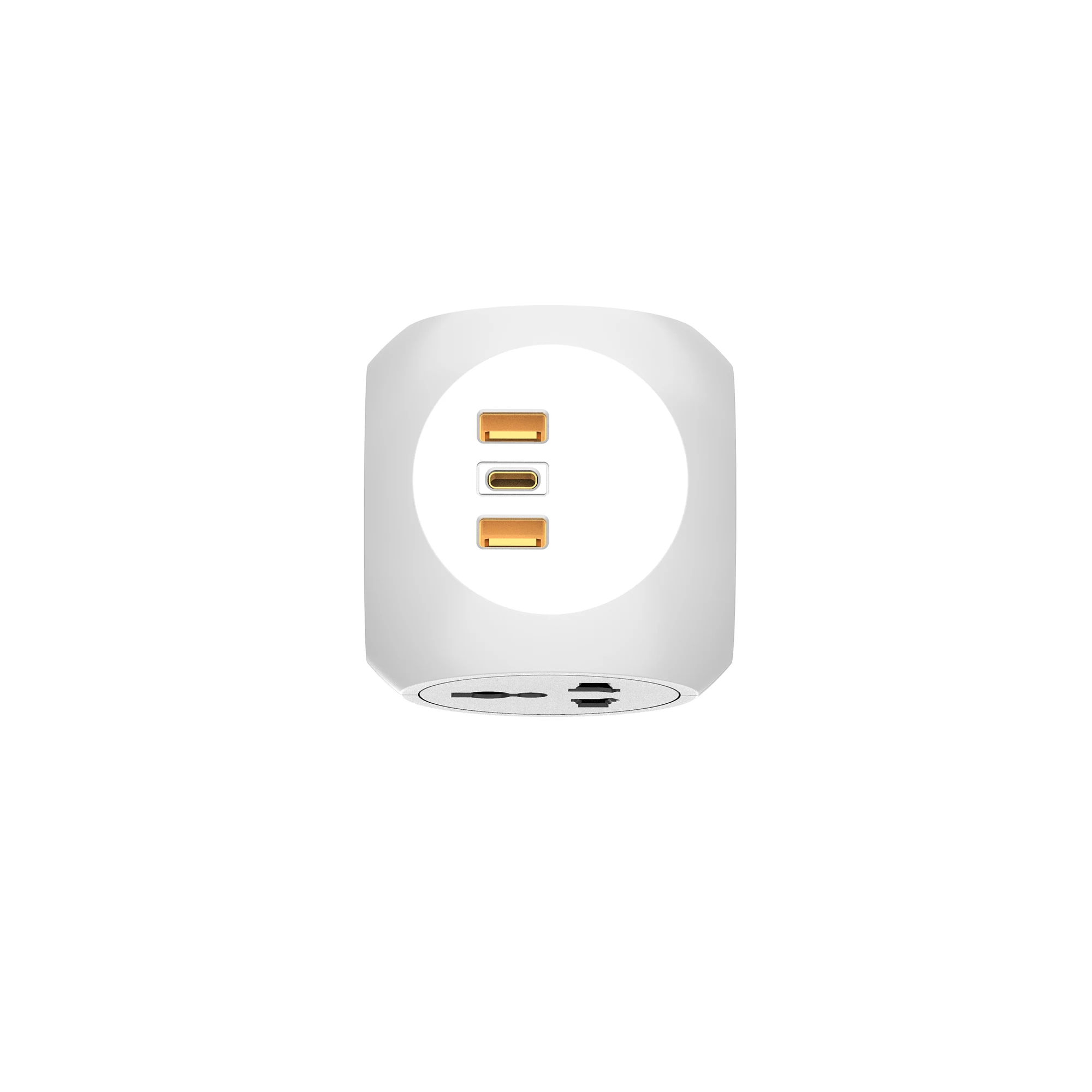 Multi Plug Extension Sockets with 3 USB UK Plug Cube Socket 4 Way Surge Protection Power Extension Adapter
