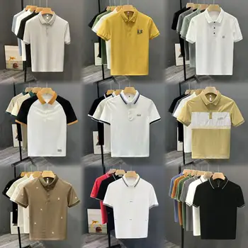 Golf shirts custom logo print quick drying golf shirts polyester sublimation men's blank choose men's golfshirts wholesale cheap