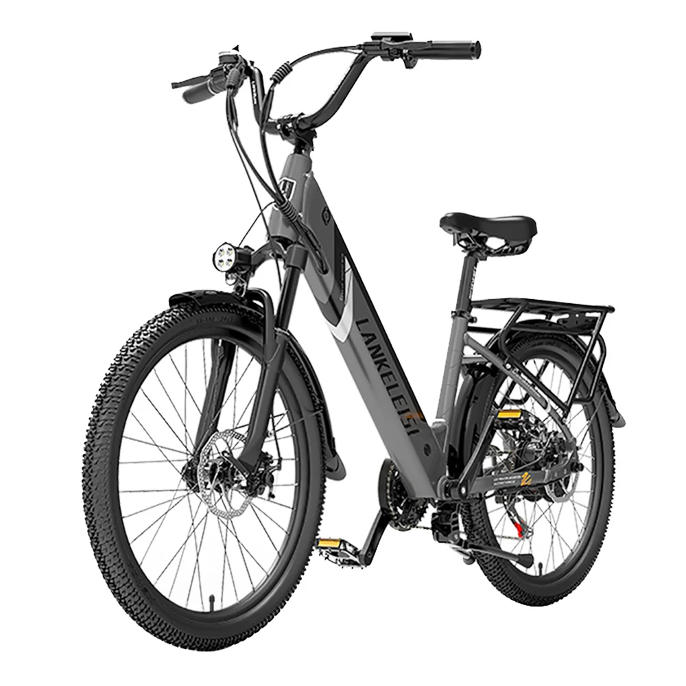 LANKELEISI ES500PRO Elektrofahrrad 500 W Motor 48 V 14.5 Ah Akku 24 Zoll Reifen 32 km/h Max-Geschwindigkeit Shimano 7 Geschwindi