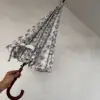 New straight umbrella 16k reinforced wind-resistant Hong Kong st