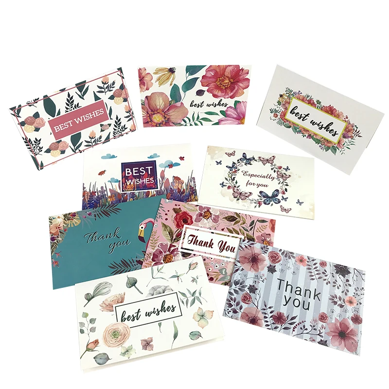 Custom Printing Gold Stamping Greeting 