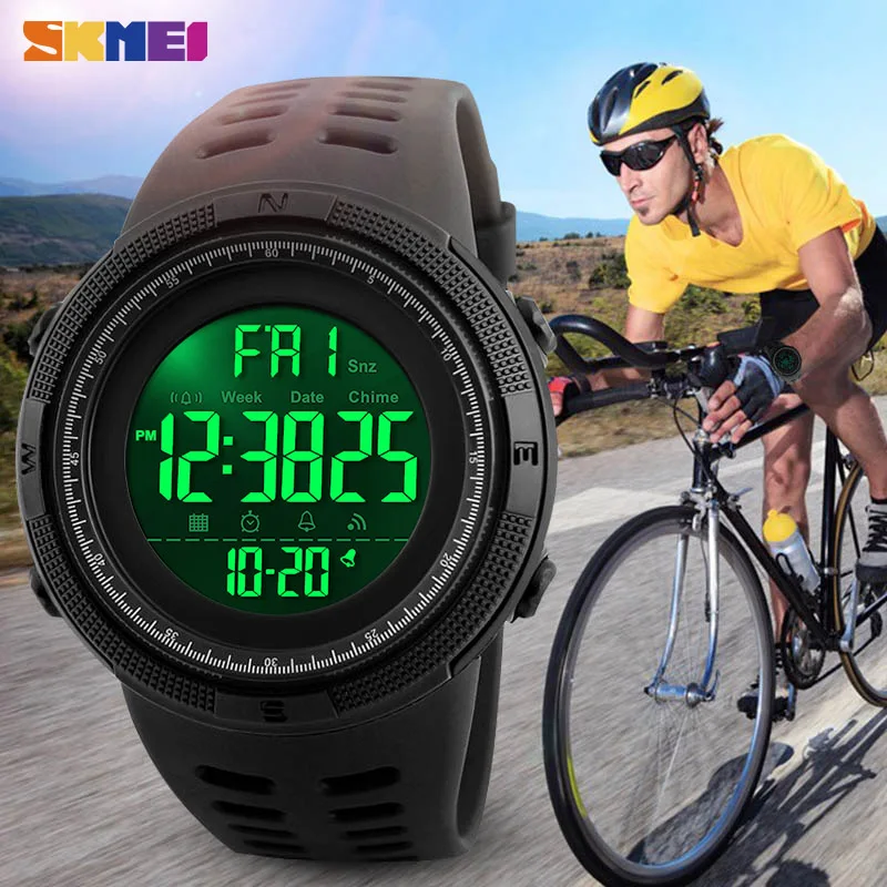 SKMEI 1251 高級メンズデジタル腕時計 高品質人気ブランド 卸売 防水 