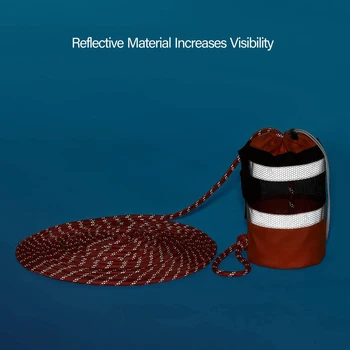 8mm Wasserrettungsseil Mit Tasche - 21m Wurfschnur Für Kajak & Boot