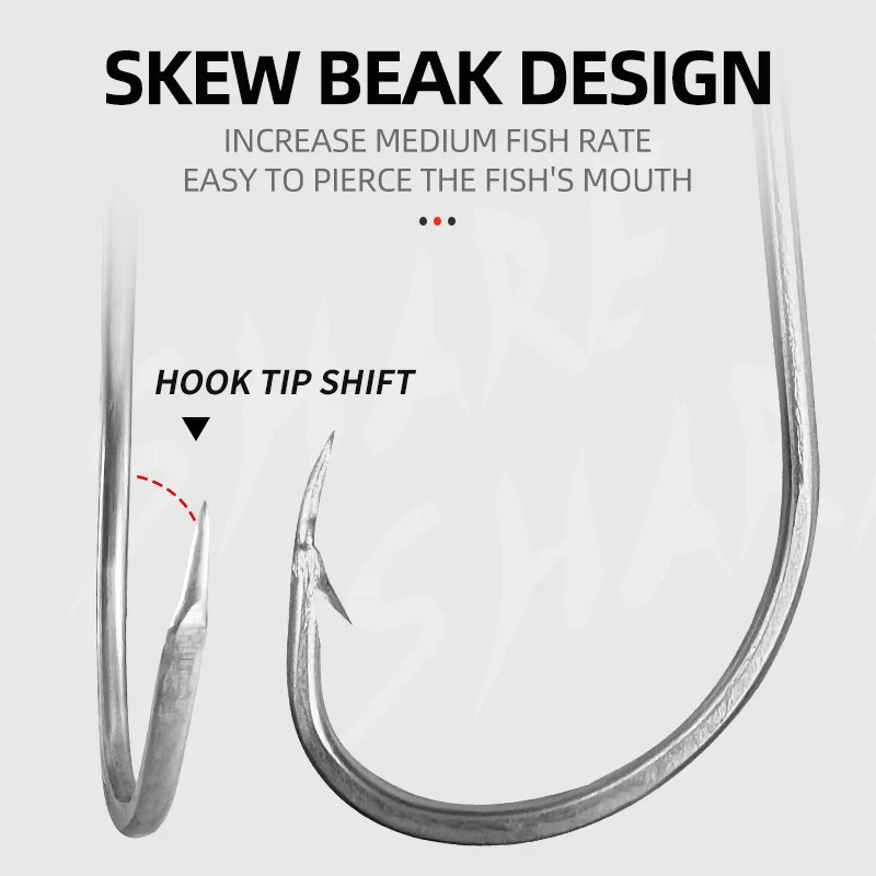 92554 Stainless Steel Fishing Hooks Long Shank Offset Circle Octopus Fishhooks Live Bait Lures Barbed Fishing Hooks 92554 Stainless Steel Fishing Hooks Long Shank Offset Circle Octopus Fishhooks Live Bait Lures Barbed Fishing Hooks