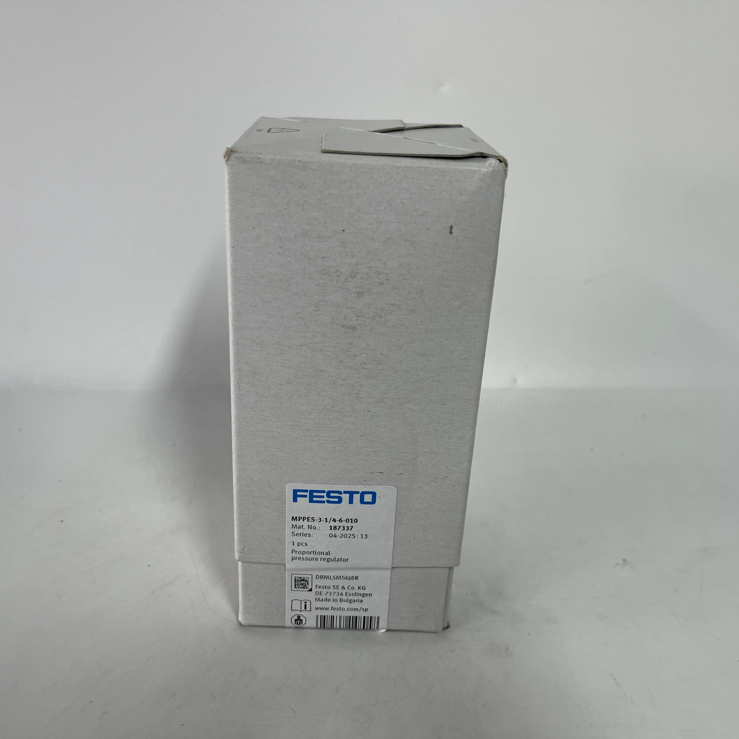 Festo Proportional Pressure Regulator MPPES-3-1/4-6-010 Mat.No.187337 Festo Proportional Pressure Regulator MPPES-3-1/4-6-010 Mat.No.187337
