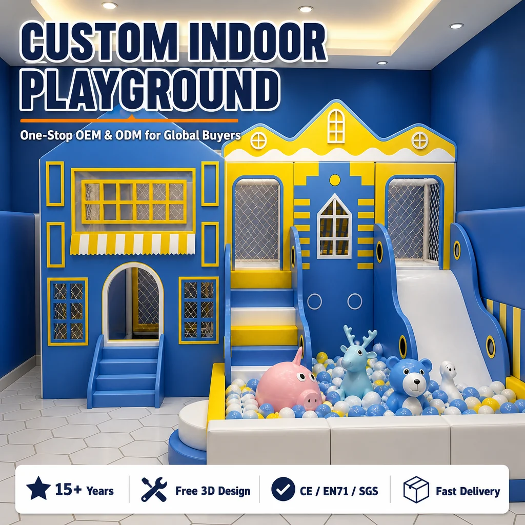 Indoor Commercial Kids Soft Play Naughty Castle CE Certified Ball Pit Rope Climbing Slide Foam Padded for Amusement Park OEM