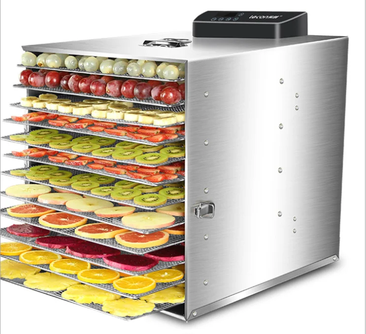 10 Layers Fruit Vegetable Drying Machine Food Dehydrator Stianless Steel  110V