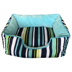 New Pet Product Color Stripes Pet bed premium pet bed with removable cover