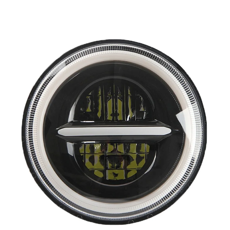 Auto System 7 Inch Hi-low Led Headlight for JK TJ Round Projector Moto Headlamp for Jeep Halo Lights H4 H13