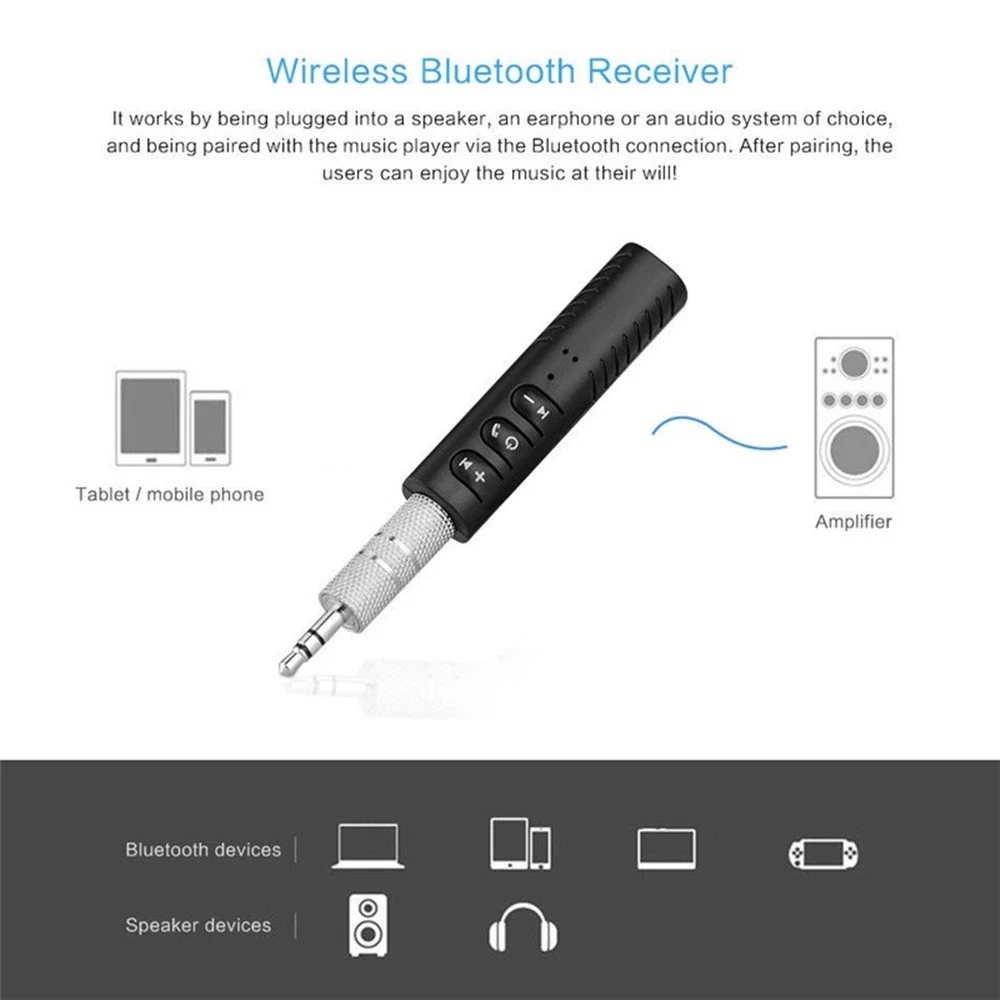 Blue tooth Receiver Transmitter BT 5.0 OLED Display 3.5mm 3.5 AUX Jack USB Wireless Audio Adapter Dongle for PC TV Car Headphones