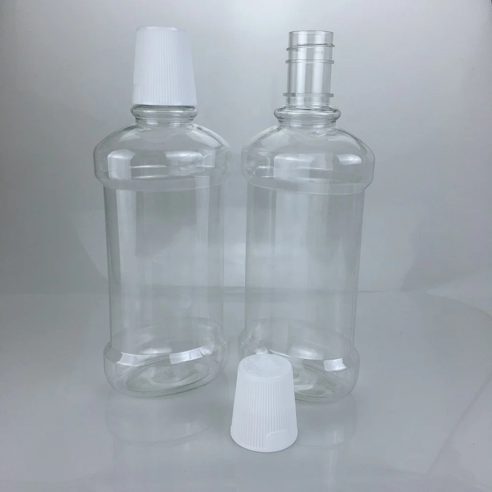 High Quality 100ml 250ml 500ml Plastic PET Mouthwash Bottle for Mouth Wash