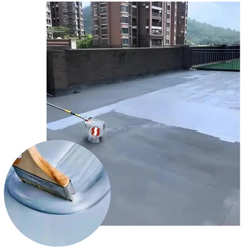 Durable 8-30 Year Waterproof Polyurethane Roof Coating for Roof with Spray Brush or Roller Application Methods