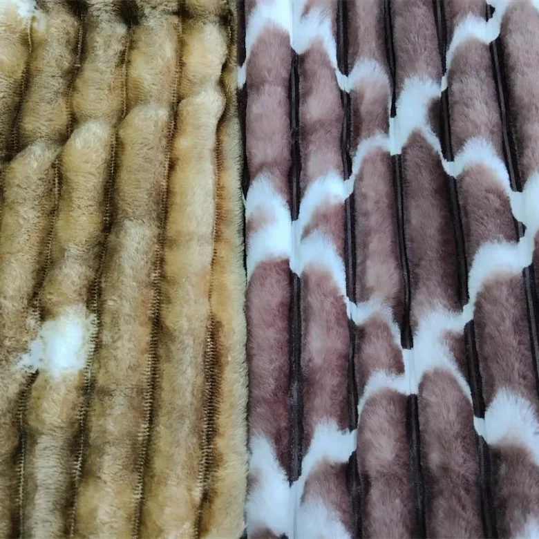 100% Polyester Corduroy Fabric Tricot Knitted Fleece with Woven/Printed Stripes Girls' Dresses Sofas Suits Curtains Garments