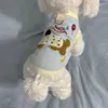 Gilet brodé chiot - Bleu
