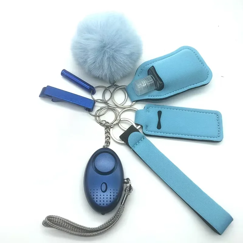 New Arrival Diamond Bling Self Defense Keychain Set Crystal Bling Defense Tools Shiny Women Souvenir Metal Keychain