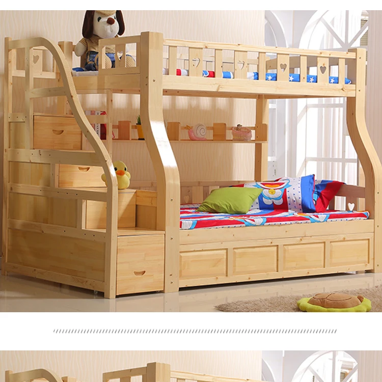 Special Design Widely Used Modern Wood Loft Bunk Bed Children