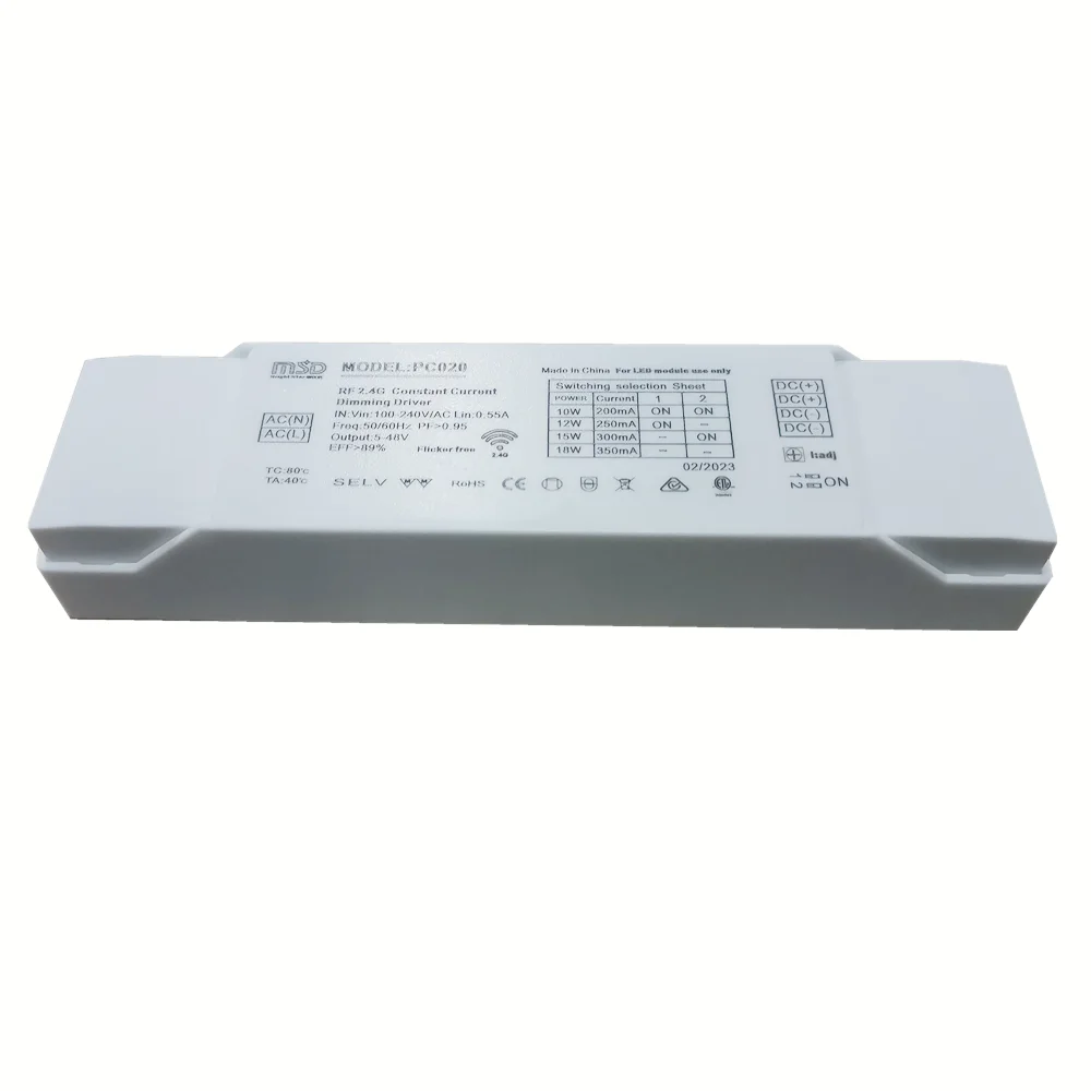 10W 350mA Constant Current Smart Home Zigbee Wifi Tuya Dali Dimming Led Driver for Led Lights
