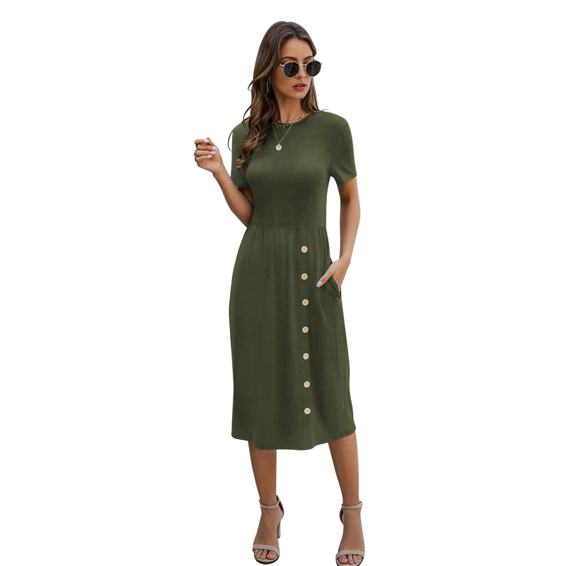 Fashion 2021 Spring Women Solid Color Fabric Office Formal Casual Knitting  Dress - Buy Elegant Short Sleeve Casual Dresses,Designer Knit Dresses,2021  Spring Summer Womens Fashion Dress Product on Alibaba.com
