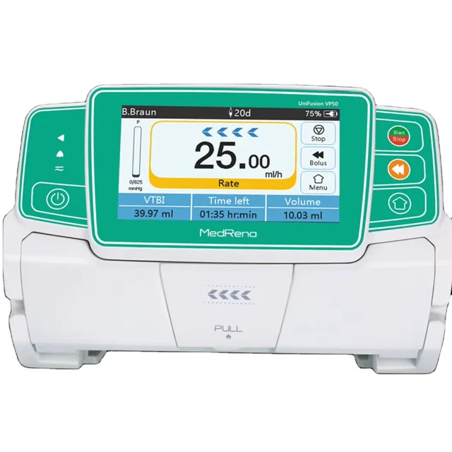 MedRena UniFusion VP50 Infusion Pump Hospital ICU Infusion Pump With 4.3 Inch Color LCD Touch Screen 5 Infusion Modes