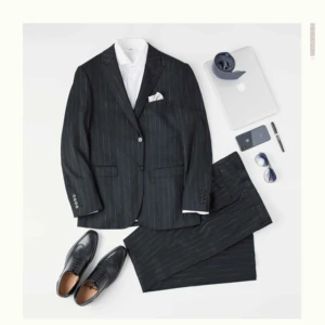 OEM & ODM High-End Professional Men's Navy Blue Dress Suit Single Breasted Work Jacket with