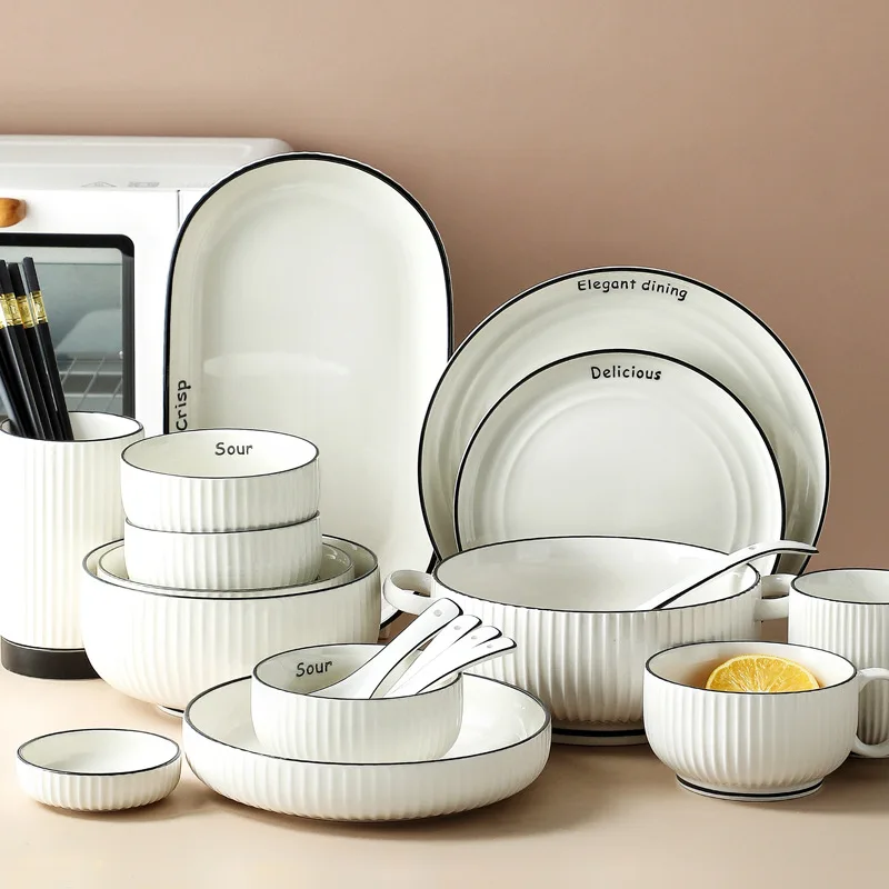 16pcs Porcelain Dinnerware Set Easy-to-Clean, Sustainable