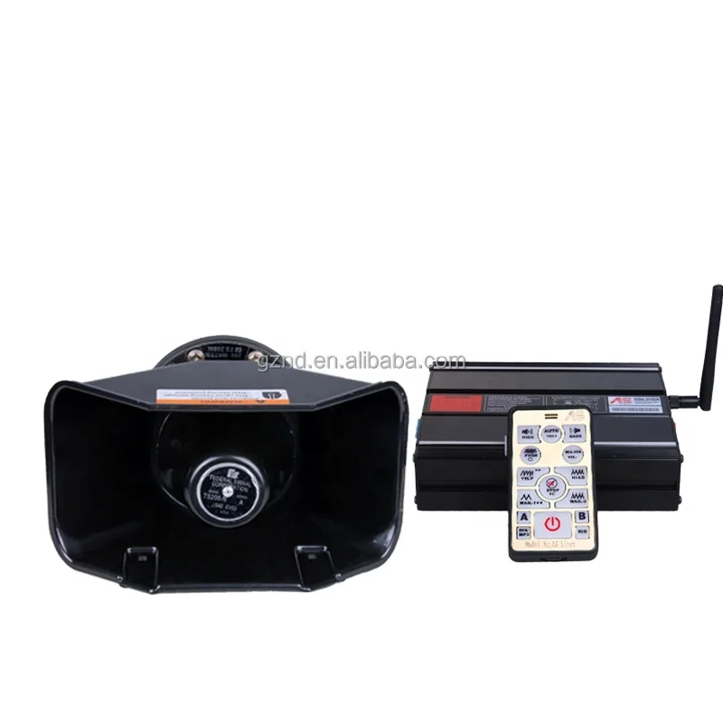 Wireless Remote Control 200W AS7200 Emergency Vehicle Siren Horn Speakers