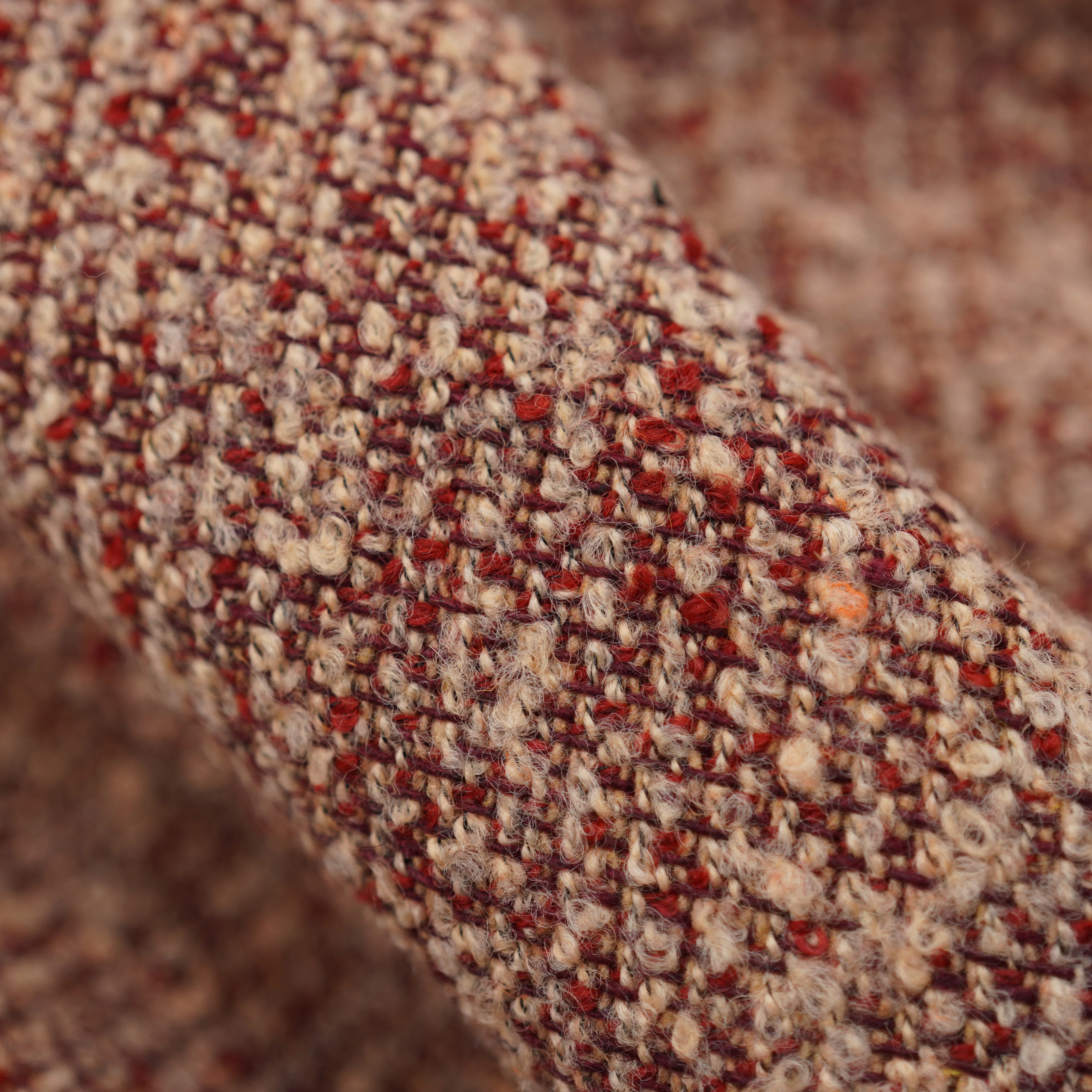 Смешанная шерстяная ткань 660 г пряжа петля для пальто основовязанная твидовая разных