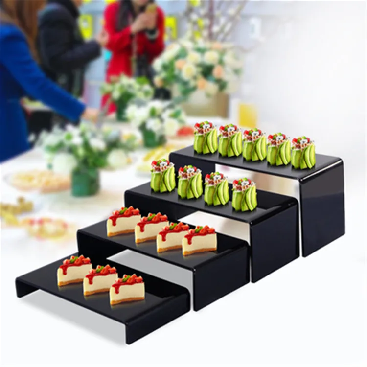 Lot De 3 Présentoirs En Acrylique Cubes Gigognes - Tailles Assorties, Transparents, Pour Buffet Ou Décoration - 5