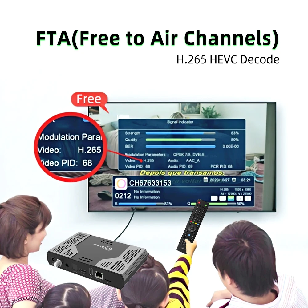 Z8 4k Android DVB-S2 Hybrid TV Box 5G Wifi 2+16GB Android OTT +DVB-S/S2  H.265 HEVC FTA Decoder Digital Satellite TV Receiver