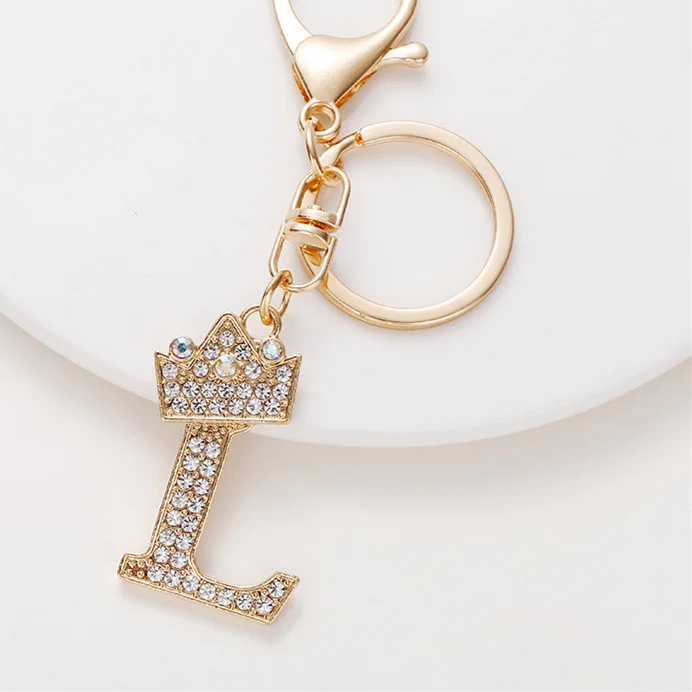 2022 alphabet key chain gold plated