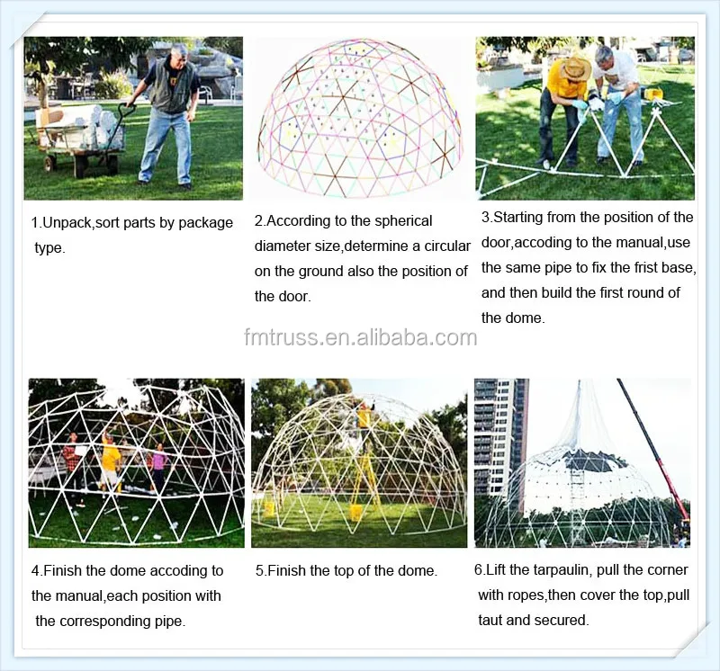 Trade Show Tent 8m Diameter Igloo Geodesic Dome Steel Structure Camping Tent Hotel Luxury Dome House Glamping Round Dome Tent