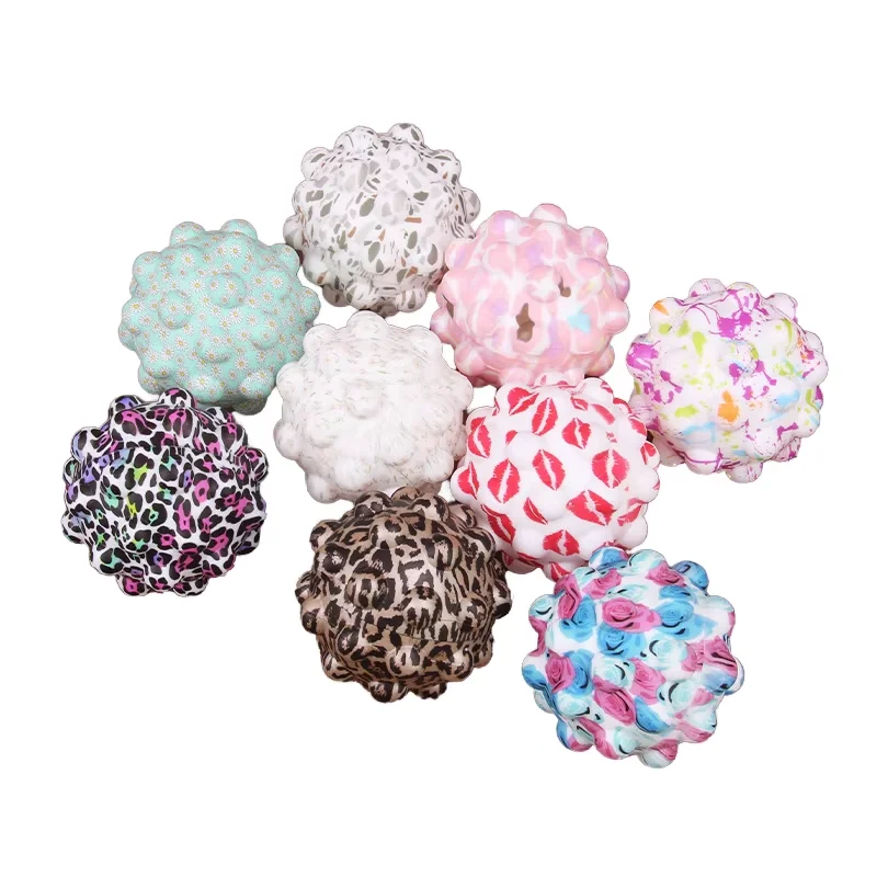 Customized Durable Silicone for Pop It Stress Ball Age 5-7 Bubble Shape Squishy Pop Fidget Toy for Kids and Adults for Girls