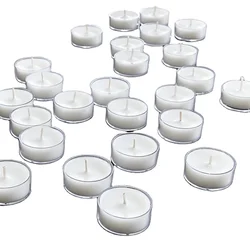 Высококачественные прозрачные и круглые пластиковые чашки для свечей