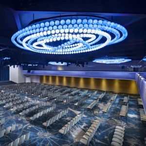 ECOJAS Decorative Bespoke Chandelier for Villa Banquet Hall Hotel Lobby New Design Pearl Lamp